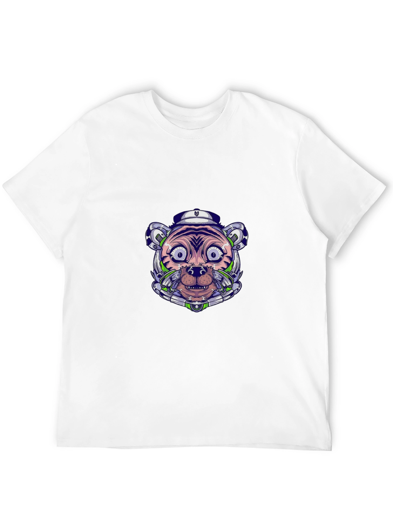 Cyberpunk Tiger Graphic Tee - Cool Streetwear