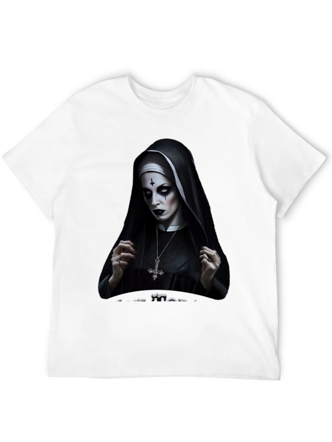 Evil Nun Graphic T-Shirt - Gothic Apparel