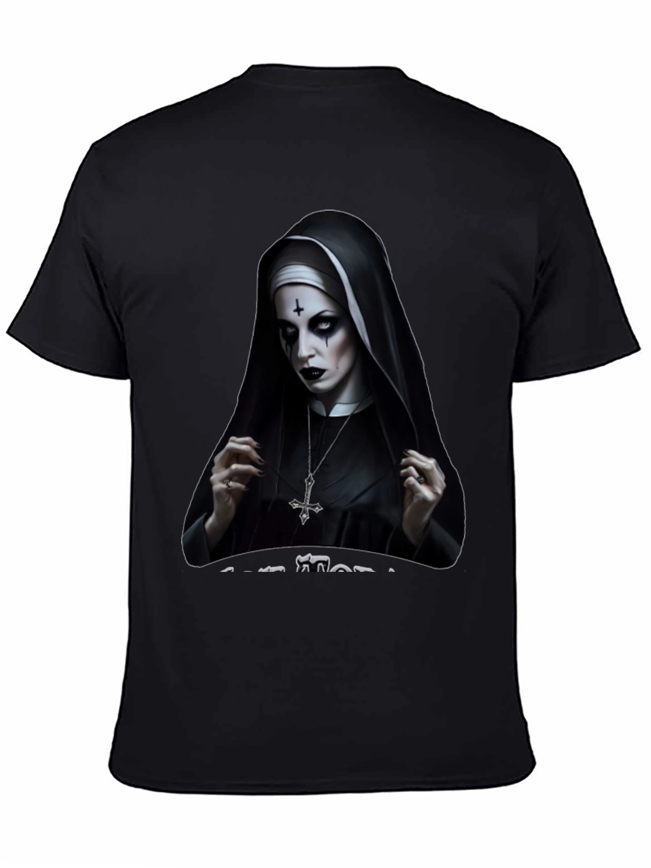 Evil Nun Graphic T-Shirt - Gothic Apparel