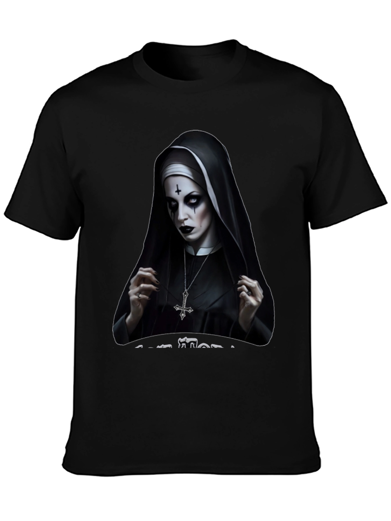 Evil Nun Graphic T-Shirt - Gothic Apparel