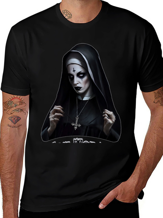 Evil Nun Graphic T-Shirt - Gothic Apparel