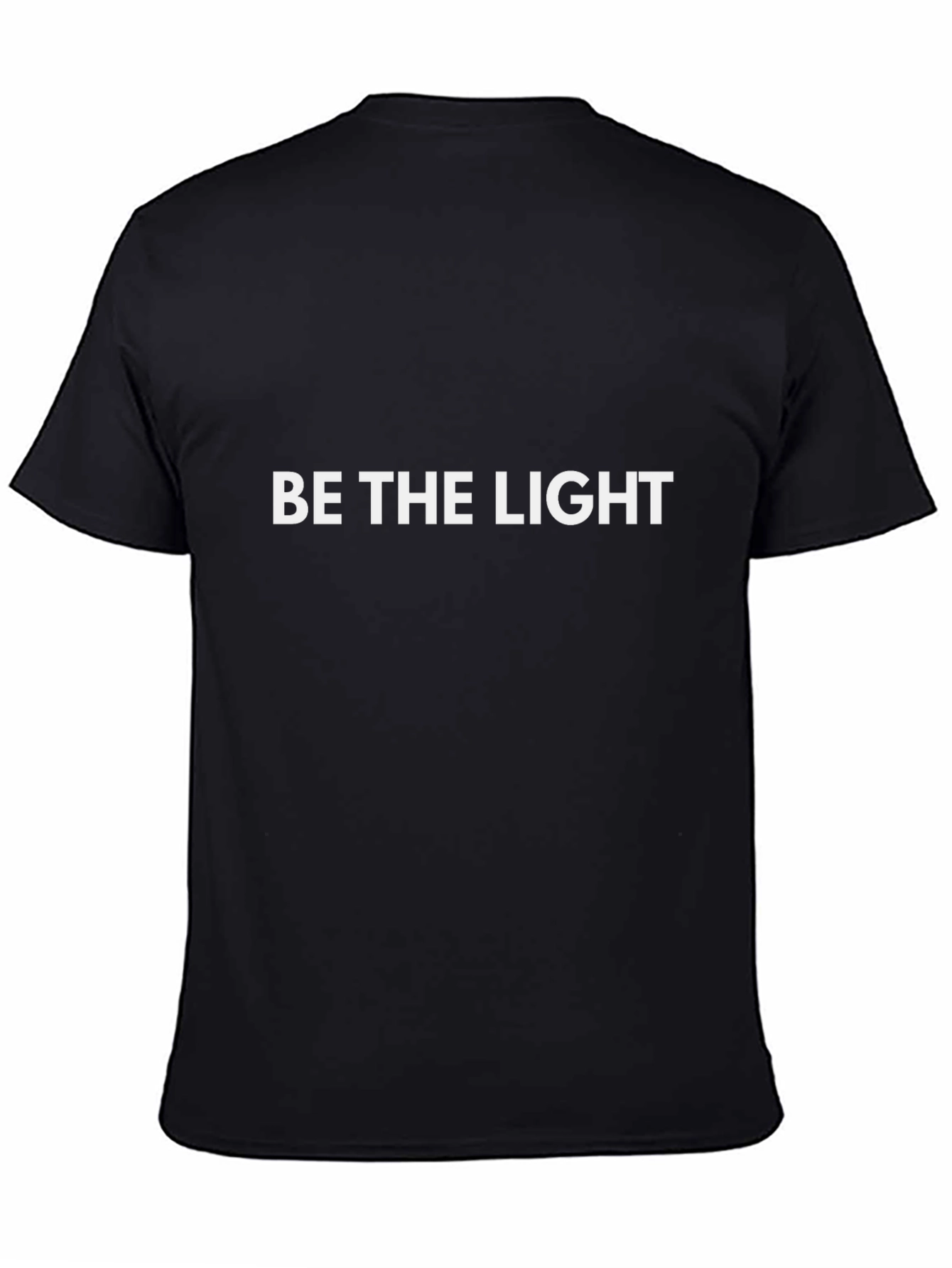 Be The Light Graphic T-Shirt - Motivational Black Tee