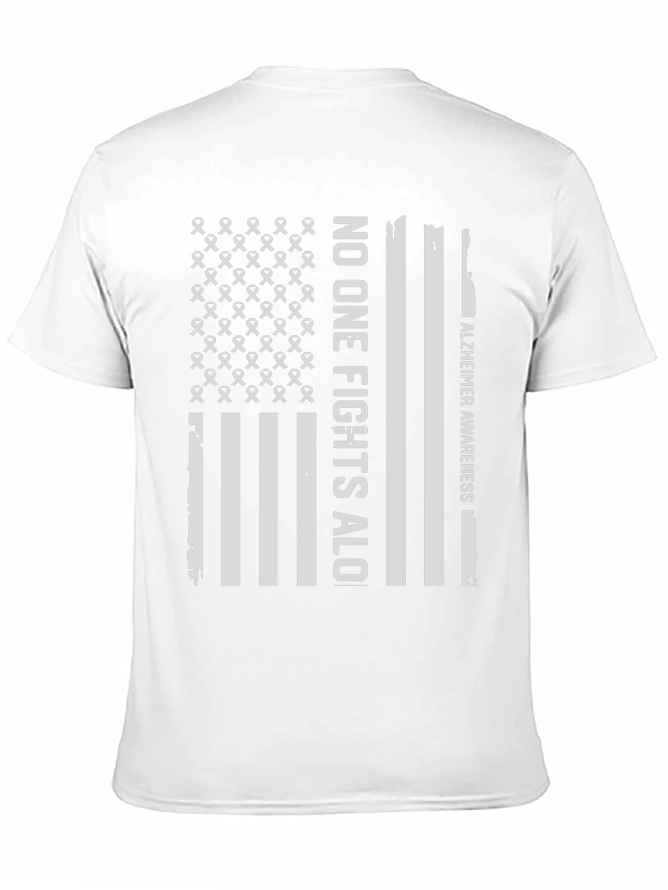 Alzheimer Awareness T-Shirt: No One Fights Alone