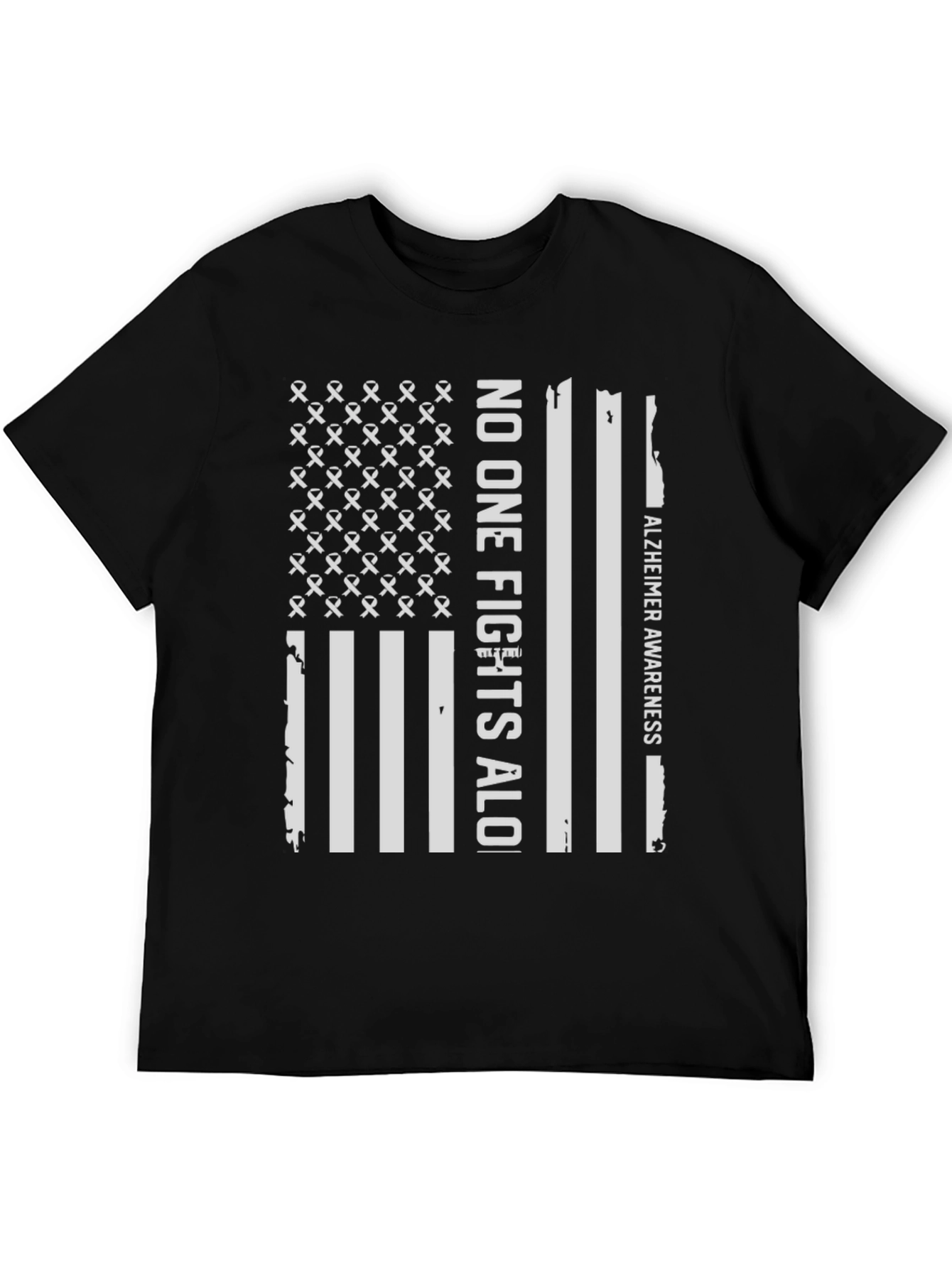 Alzheimer Awareness T-Shirt: No One Fights Alone