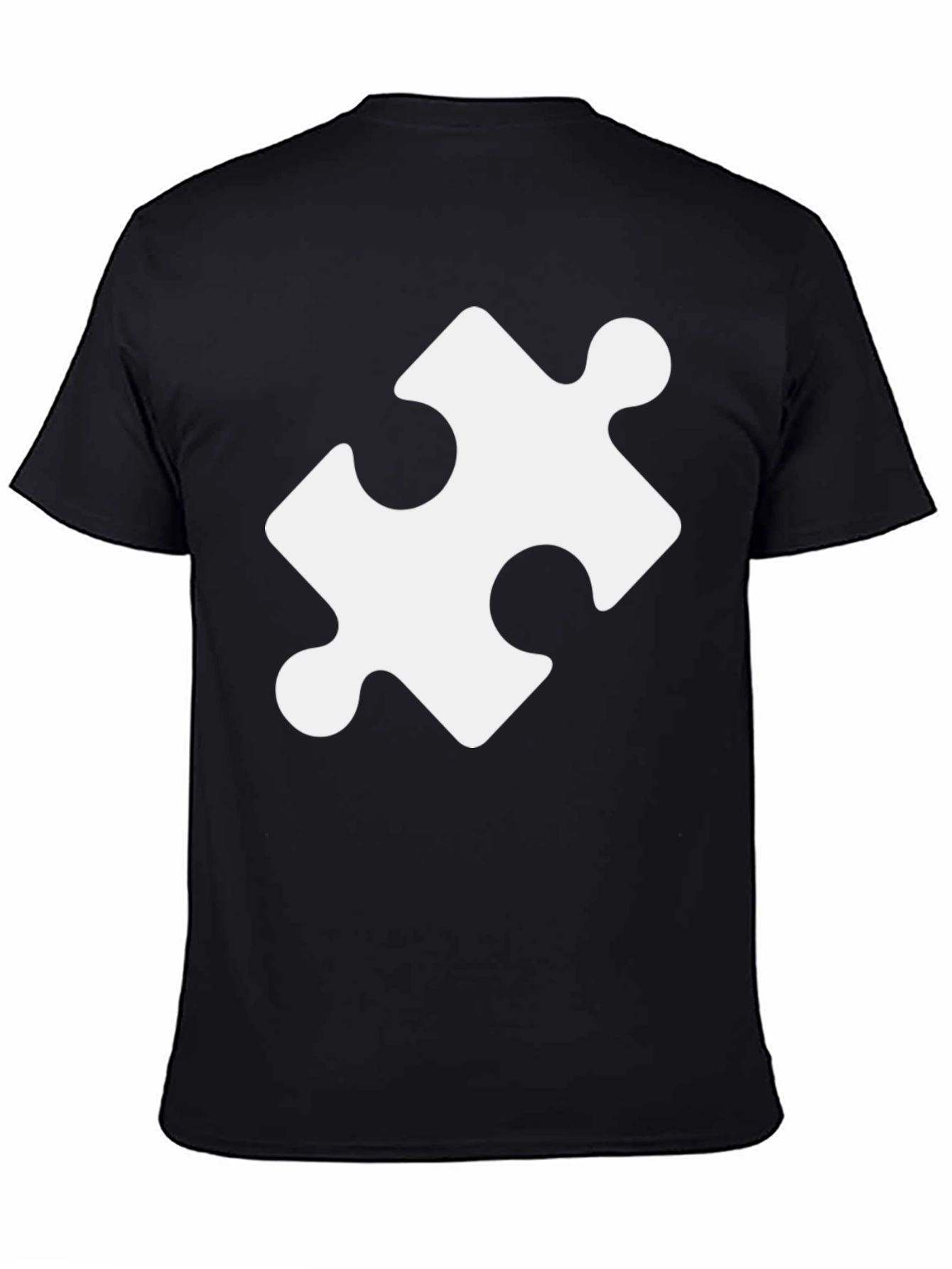 Puzzle Piece Graphic Tee - Classic Black T-Shirt