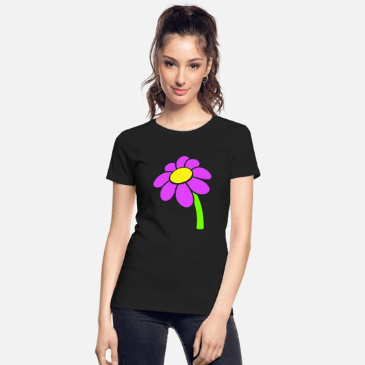 Small Daisy Flower Purple Decorative Nature Design