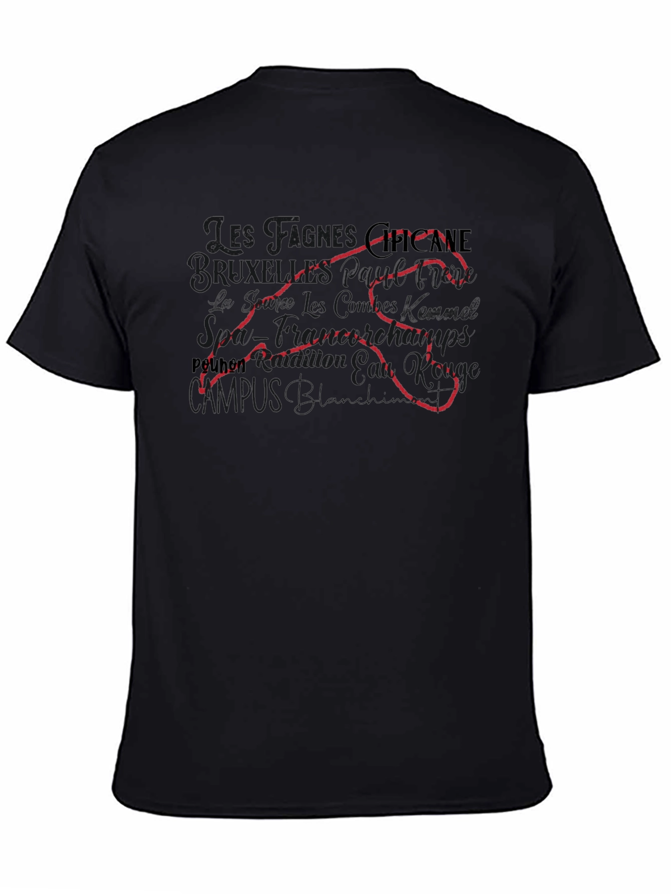 Chicane Race Track Black T-Shirt