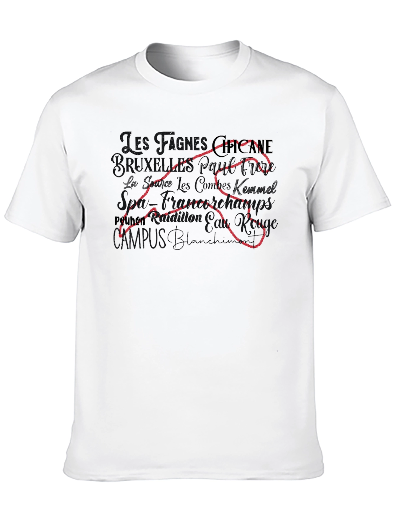 Chicane Race Track Black T-Shirt