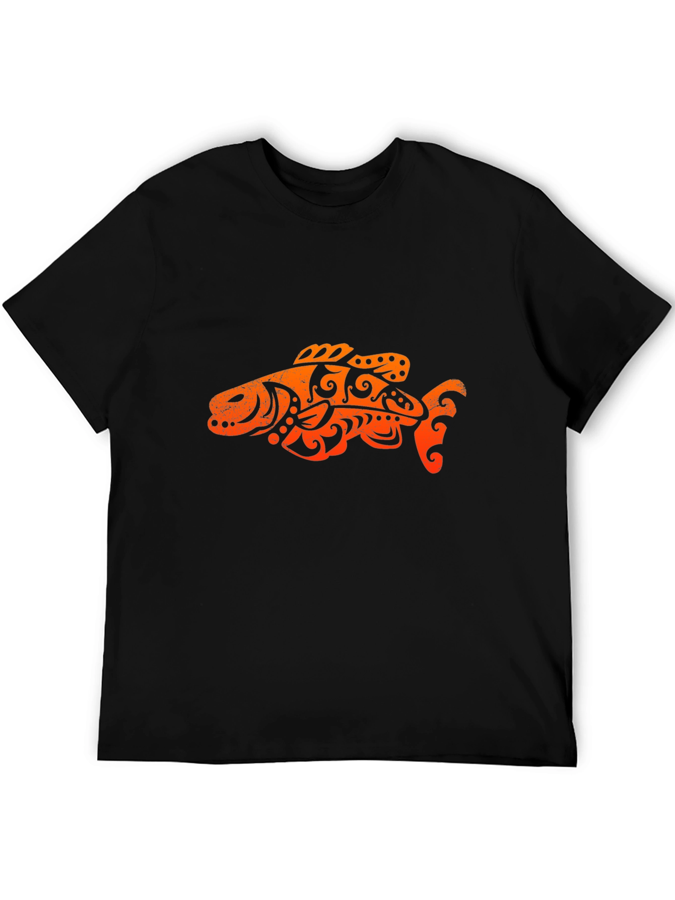Tribal Fish Graphic Tee - Casual Comfort