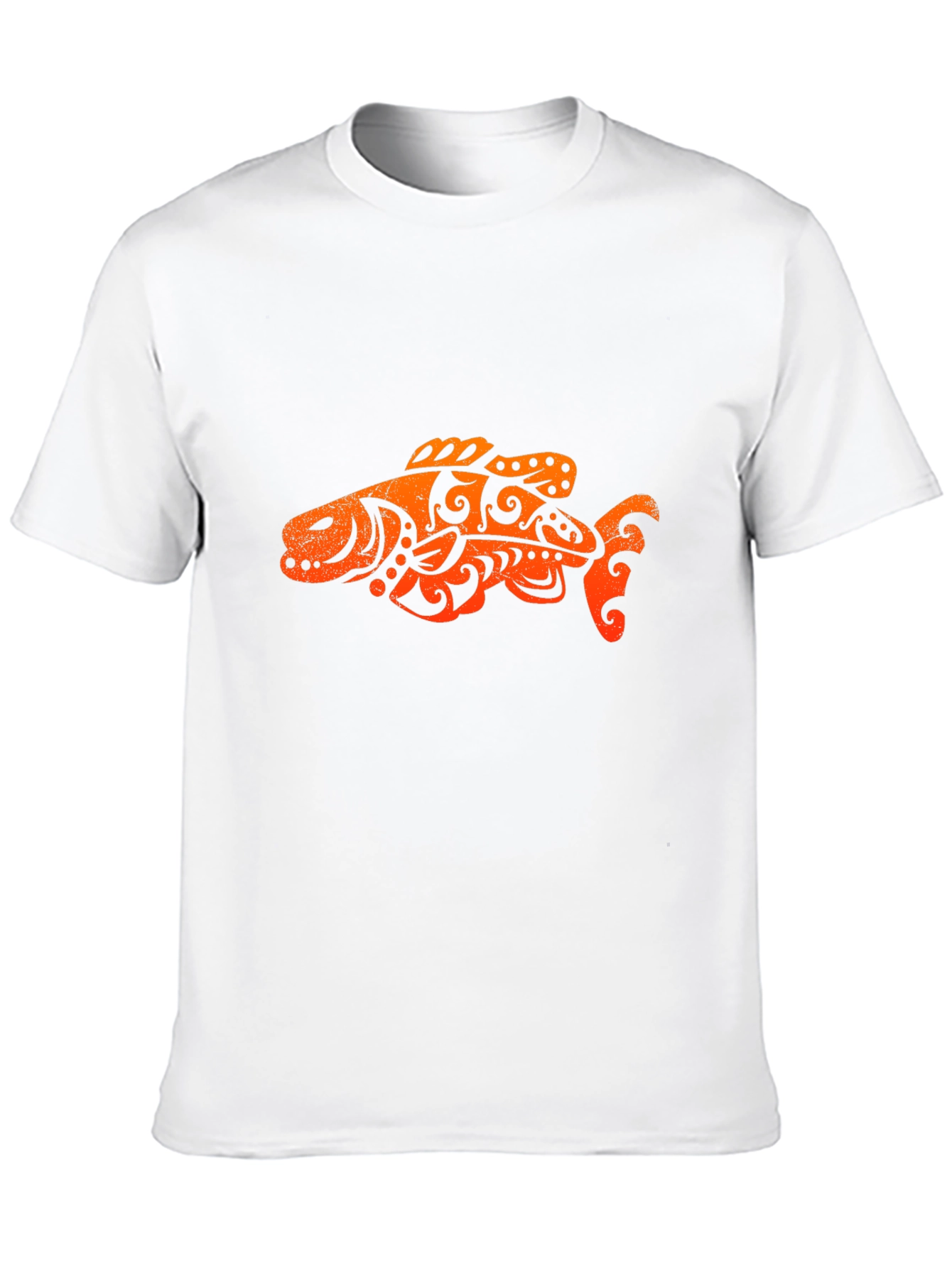 Tribal Fish Graphic Tee - Casual Comfort