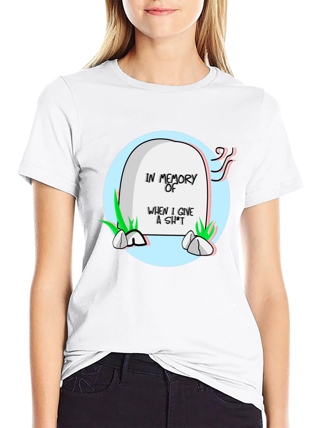 Funny Tombstone T-Shirt - In Memory Of