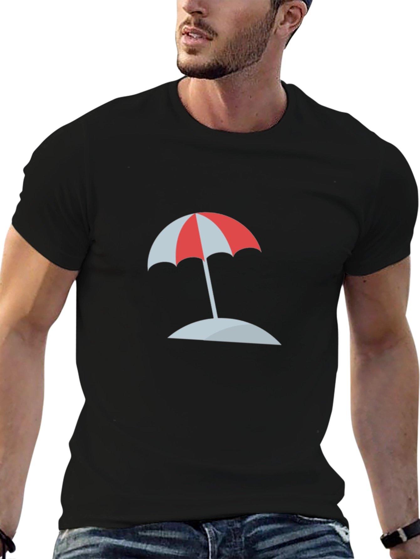 Beach Umbrella Graphic Tee - Vacation Ready