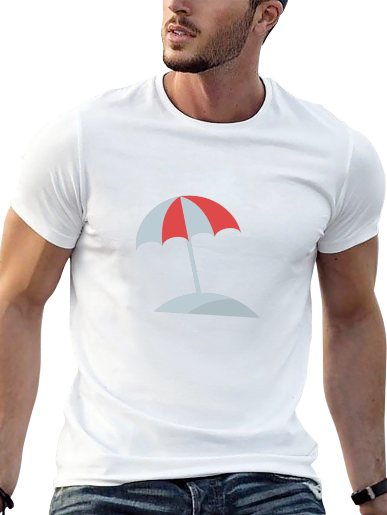 Beach Umbrella Graphic Tee - Vacation Ready
