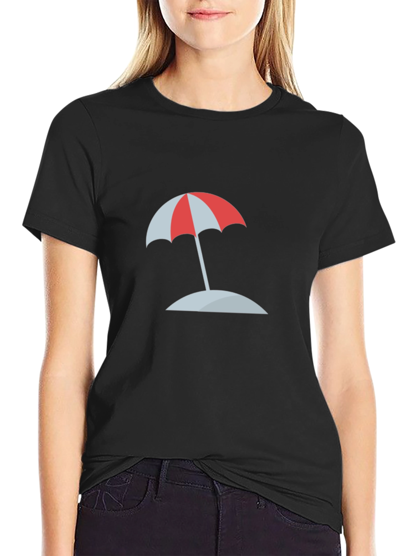 Beach Umbrella Graphic Tee - Vacation Ready