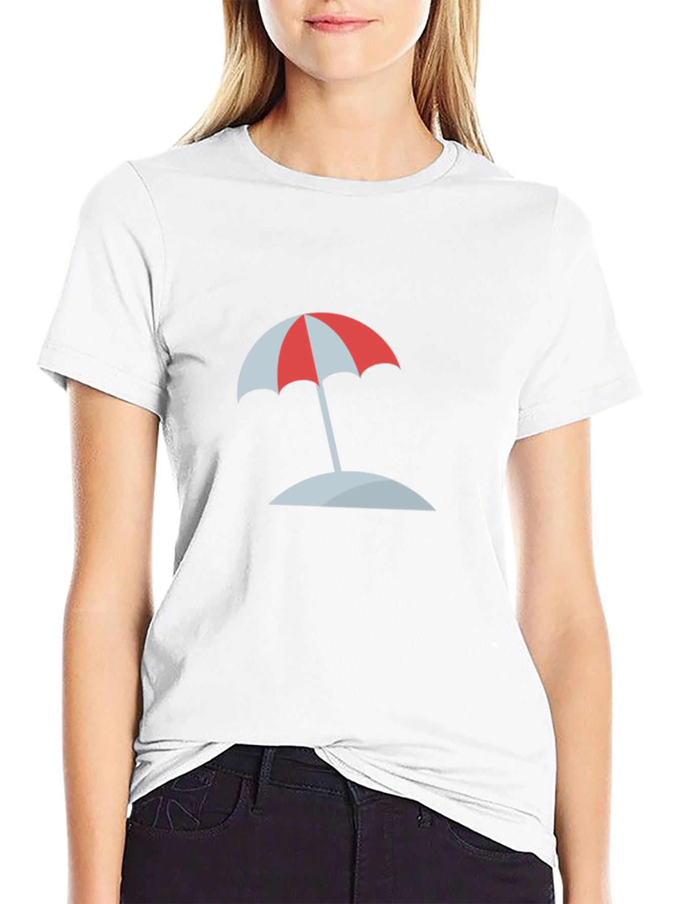 Beach Umbrella Graphic Tee - Vacation Ready