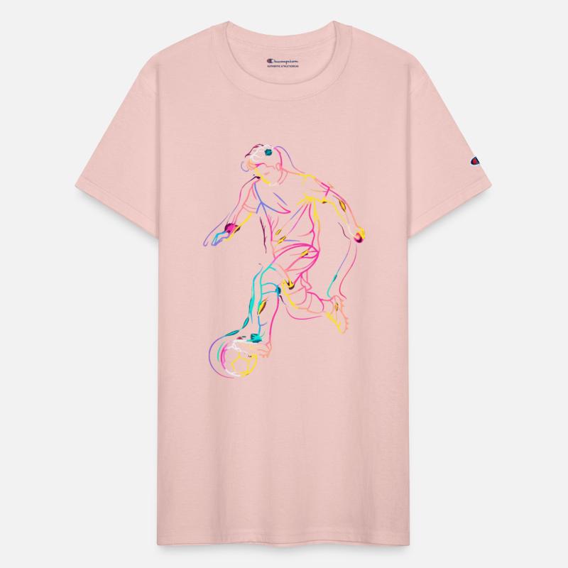 Soccer Player Line Art