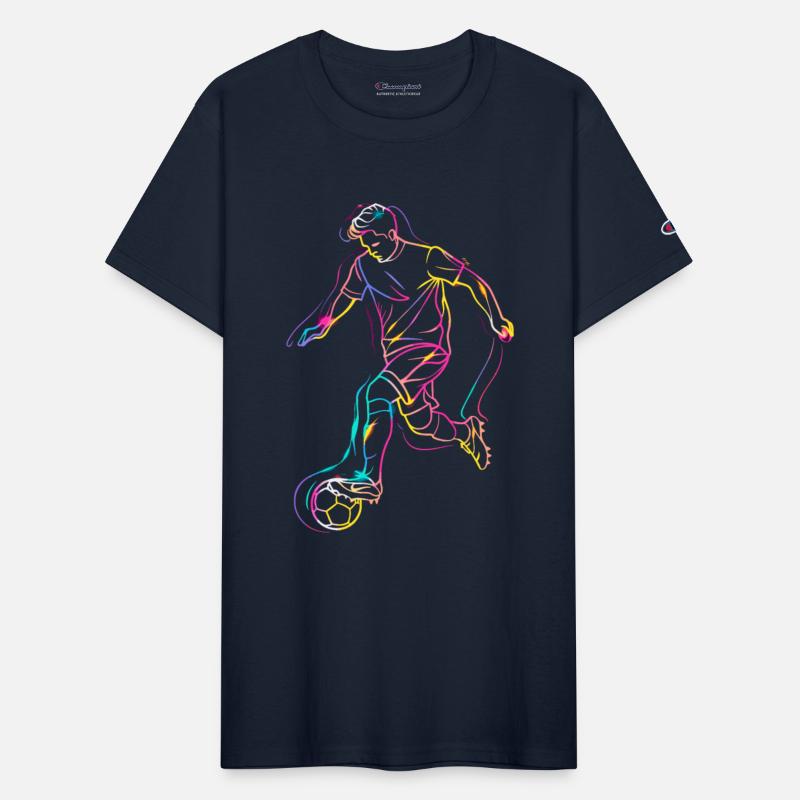 Soccer Player Line Art