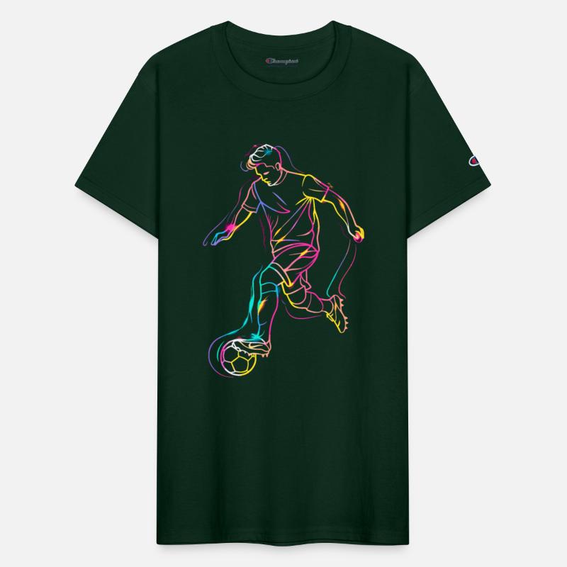 Soccer Player Line Art