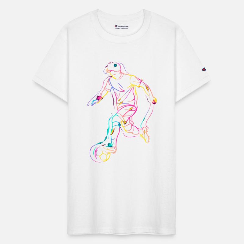 Soccer Player Line Art