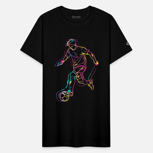 Soccer Player Line Art