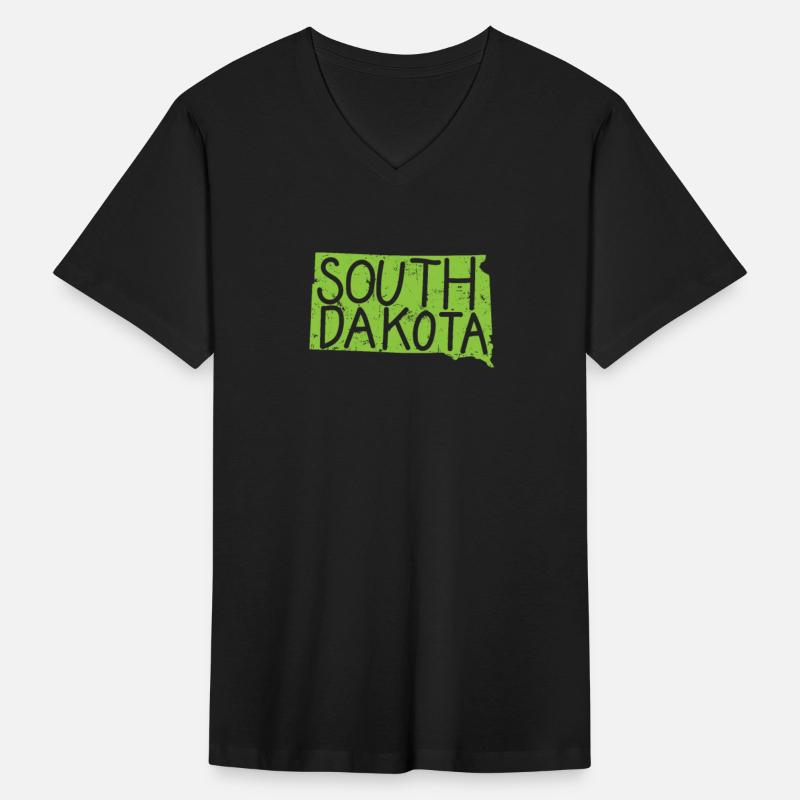 South Dakota Map Outline USA America