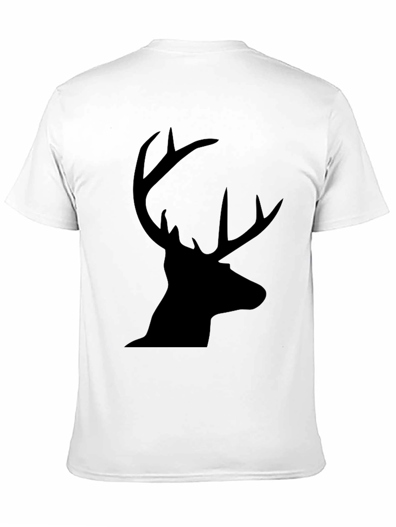 Mens Black Deer Graphic Tee - Classic Fit
