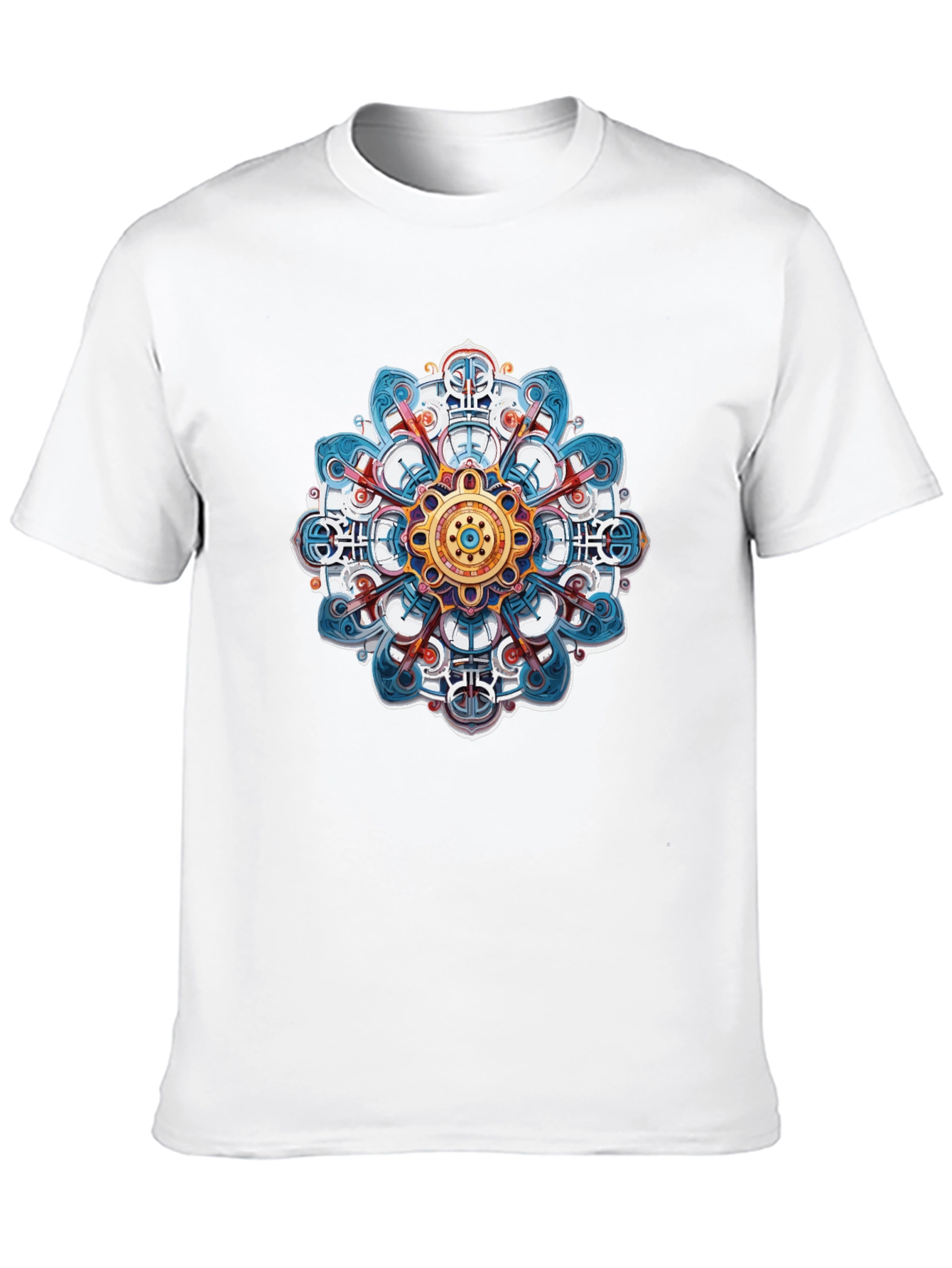 Mandala Design Black T-Shirt