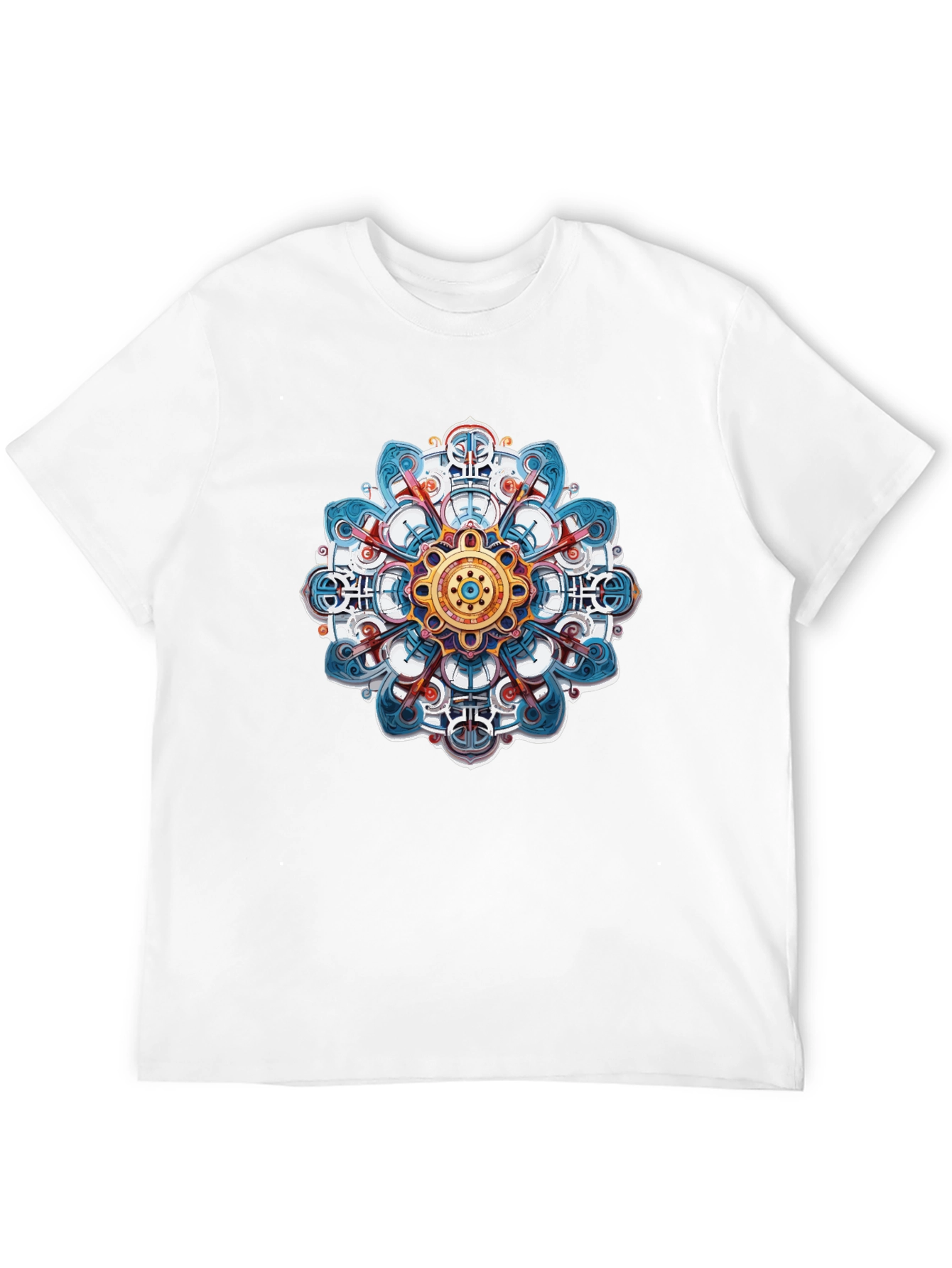 Mandala Design Black T-Shirt