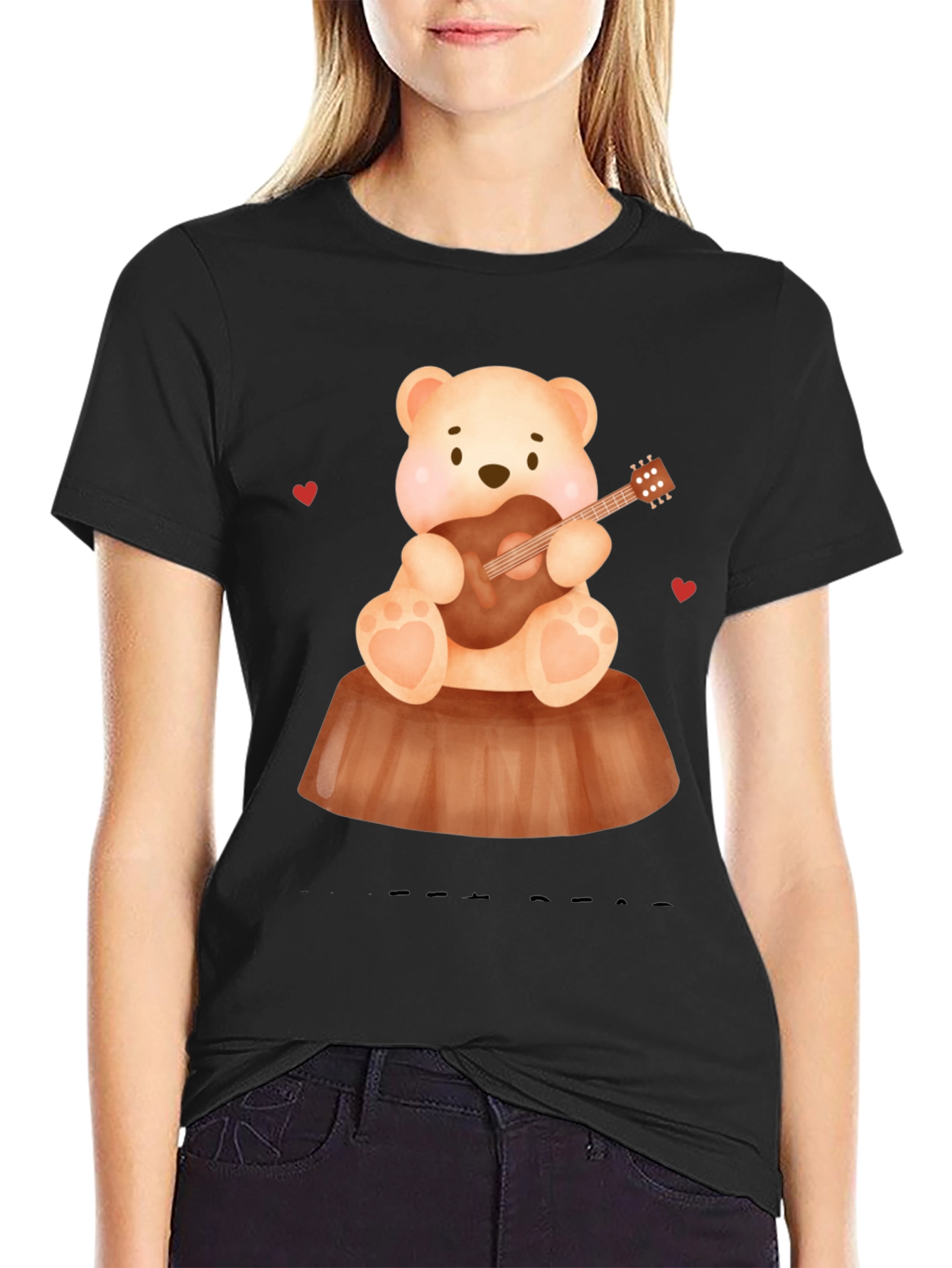 Teddy Bear Playing Guitar T-Shirt