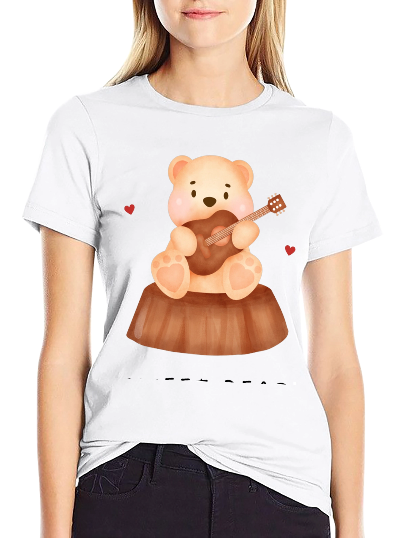 Teddy Bear Playing Guitar T-Shirt