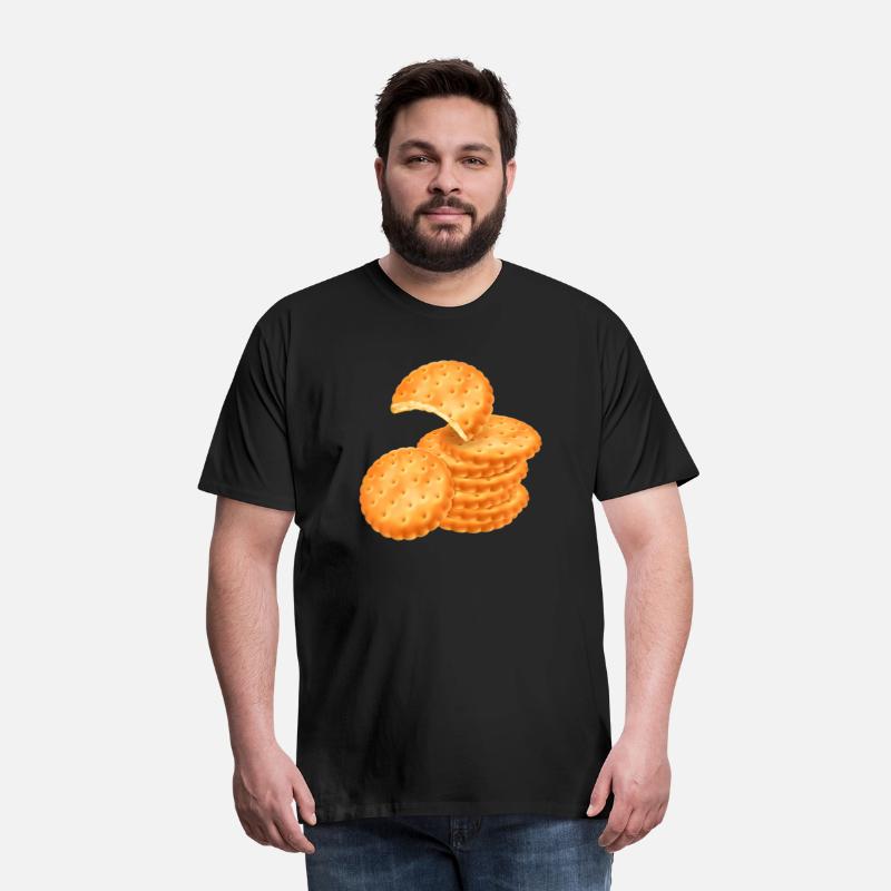 Stack of Round Crackers