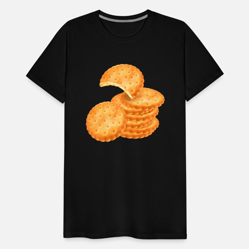 Stack of Round Crackers