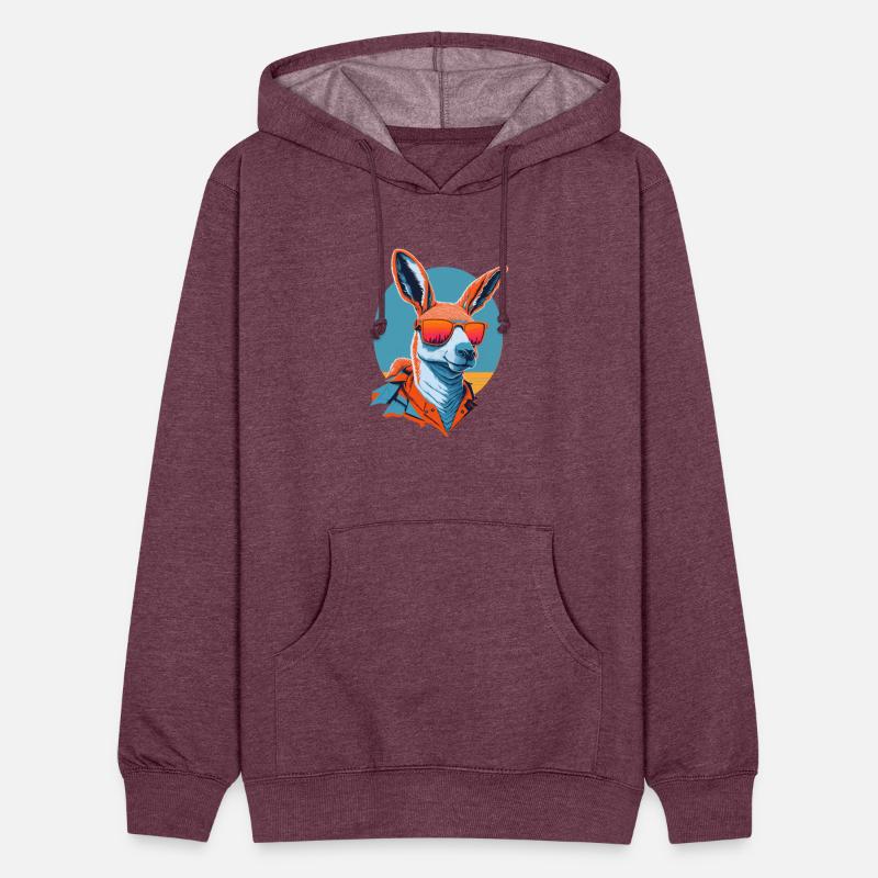 Stylish kangaroo with sunglasses