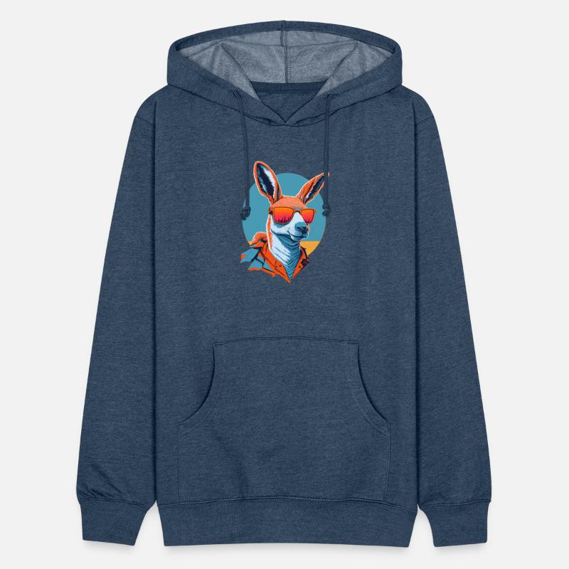 Stylish kangaroo with sunglasses