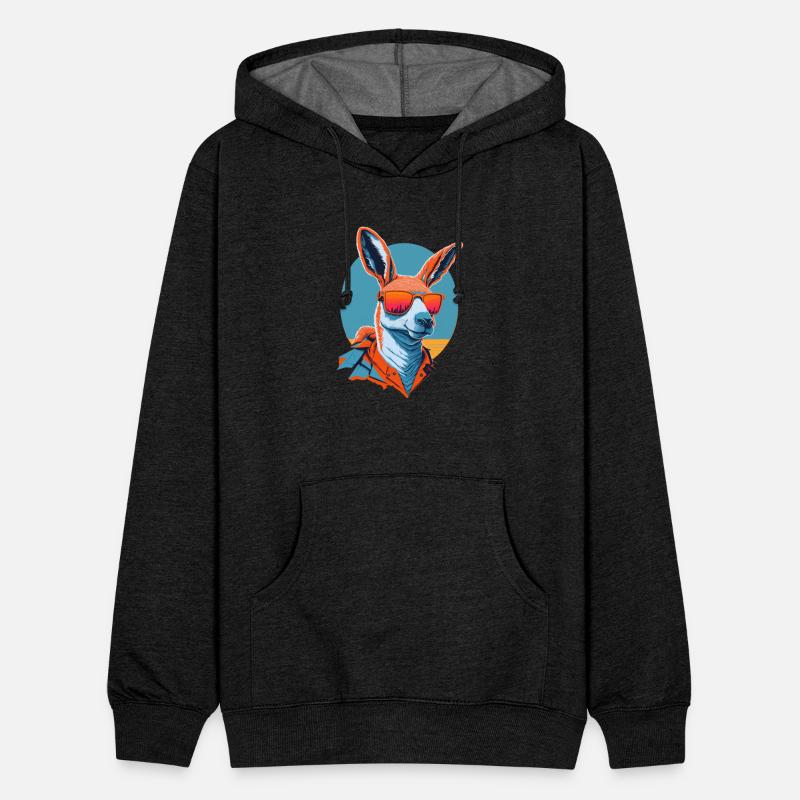 Stylish kangaroo with sunglasses