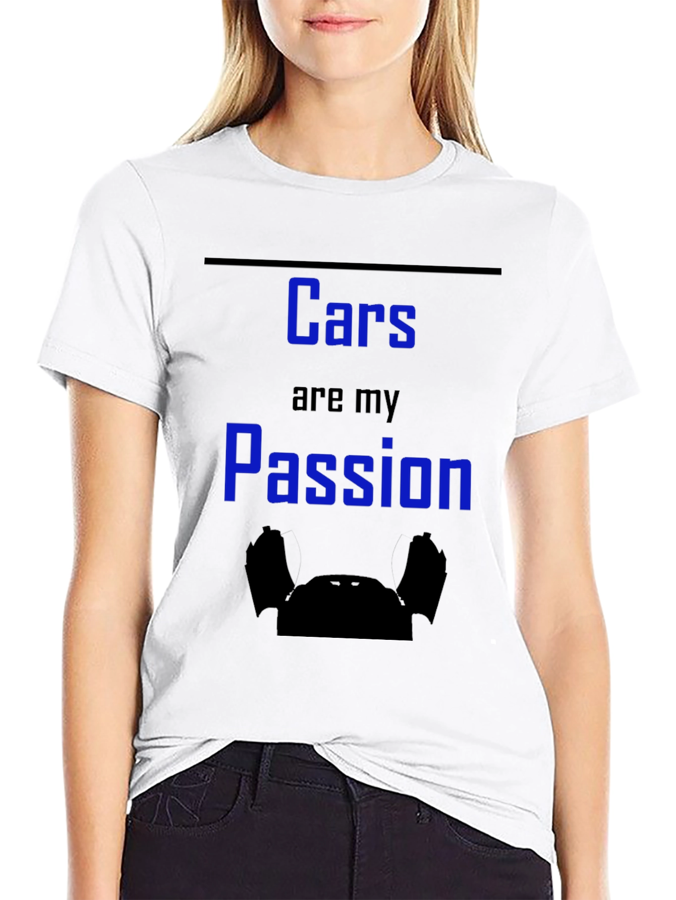 Cars are My Passion Black T-Shirt