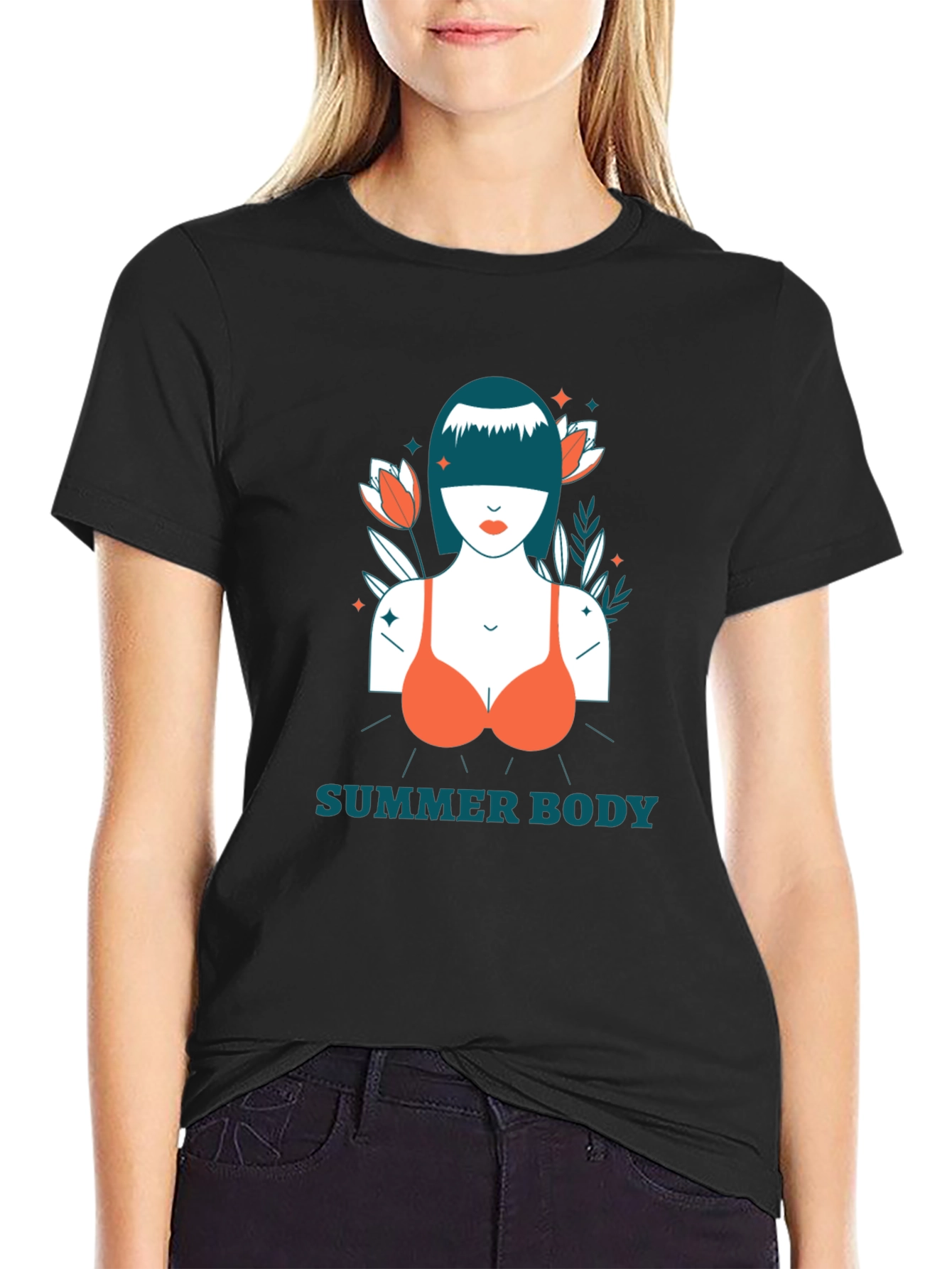 Summer Body Graphic Print T-Shirt