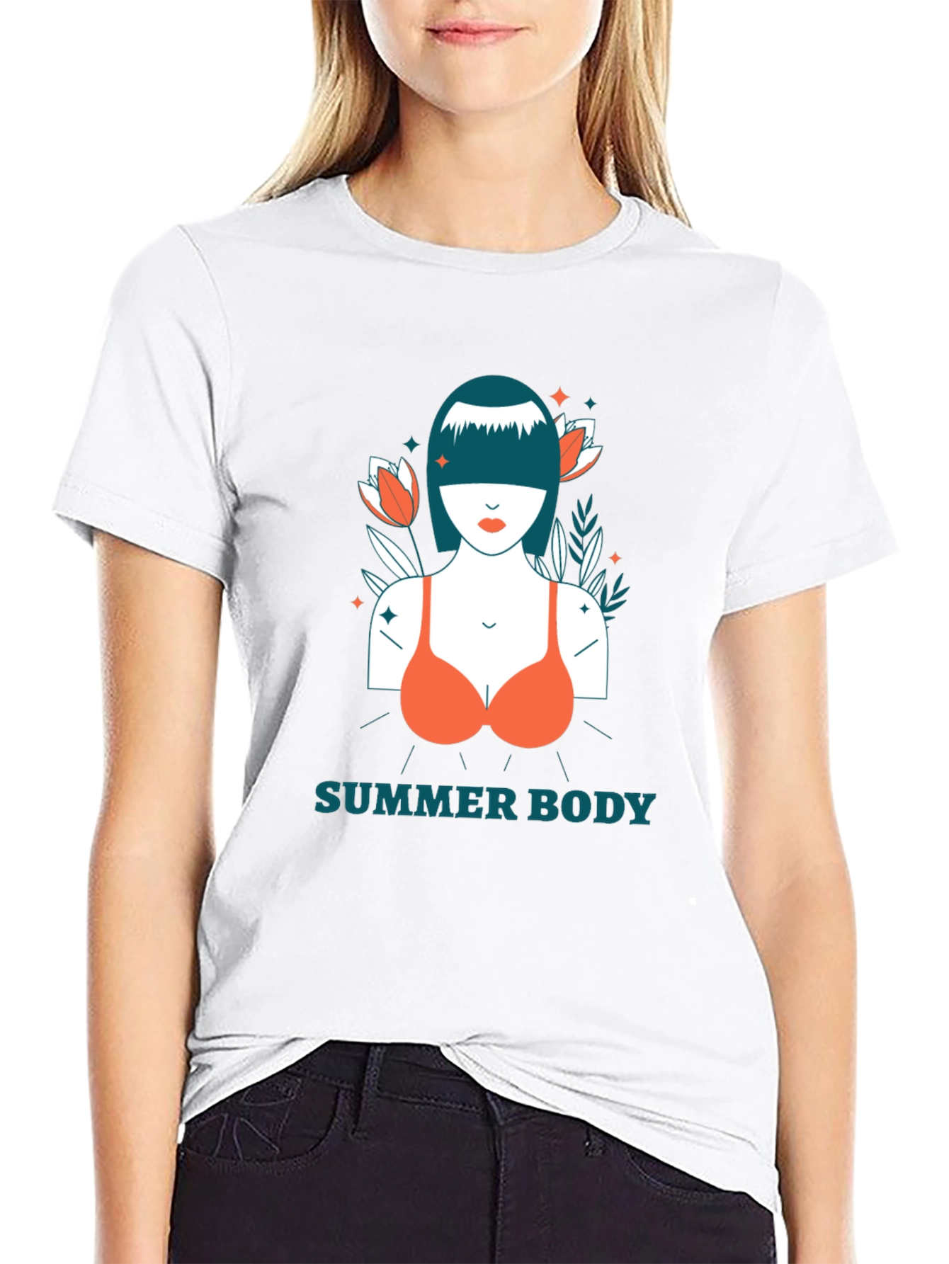 Summer Body Graphic Print T-Shirt