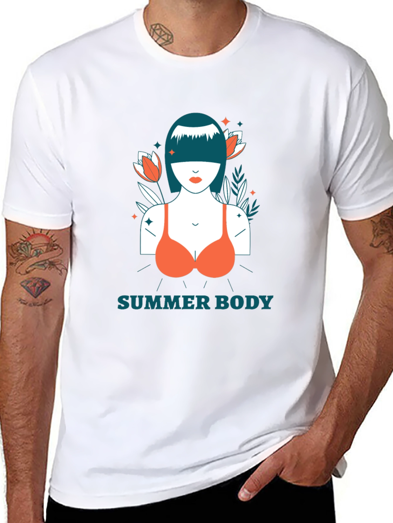 Summer Body Graphic Print T-Shirt