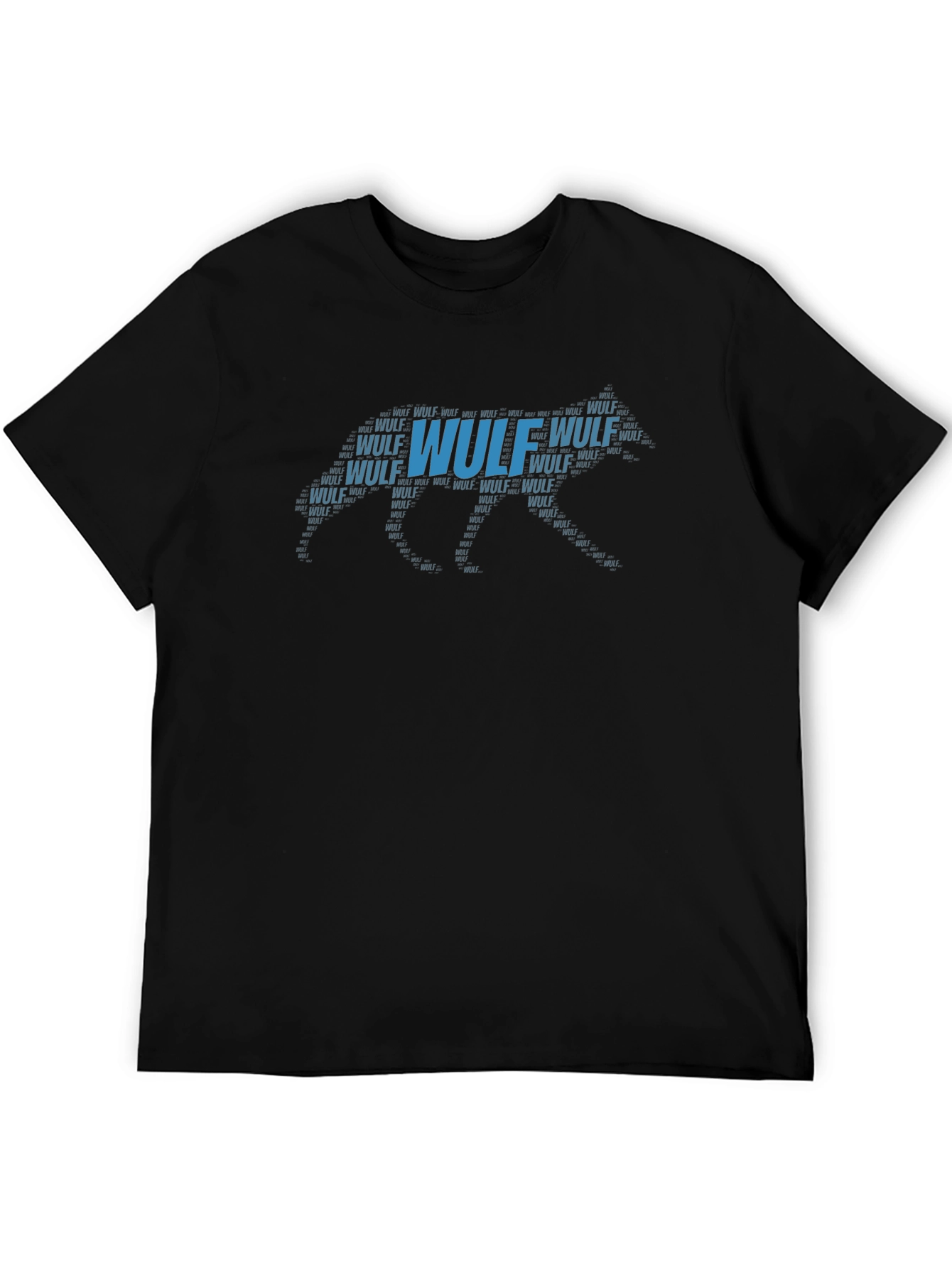 Wulf Typography Graphic Mens T-Shirt