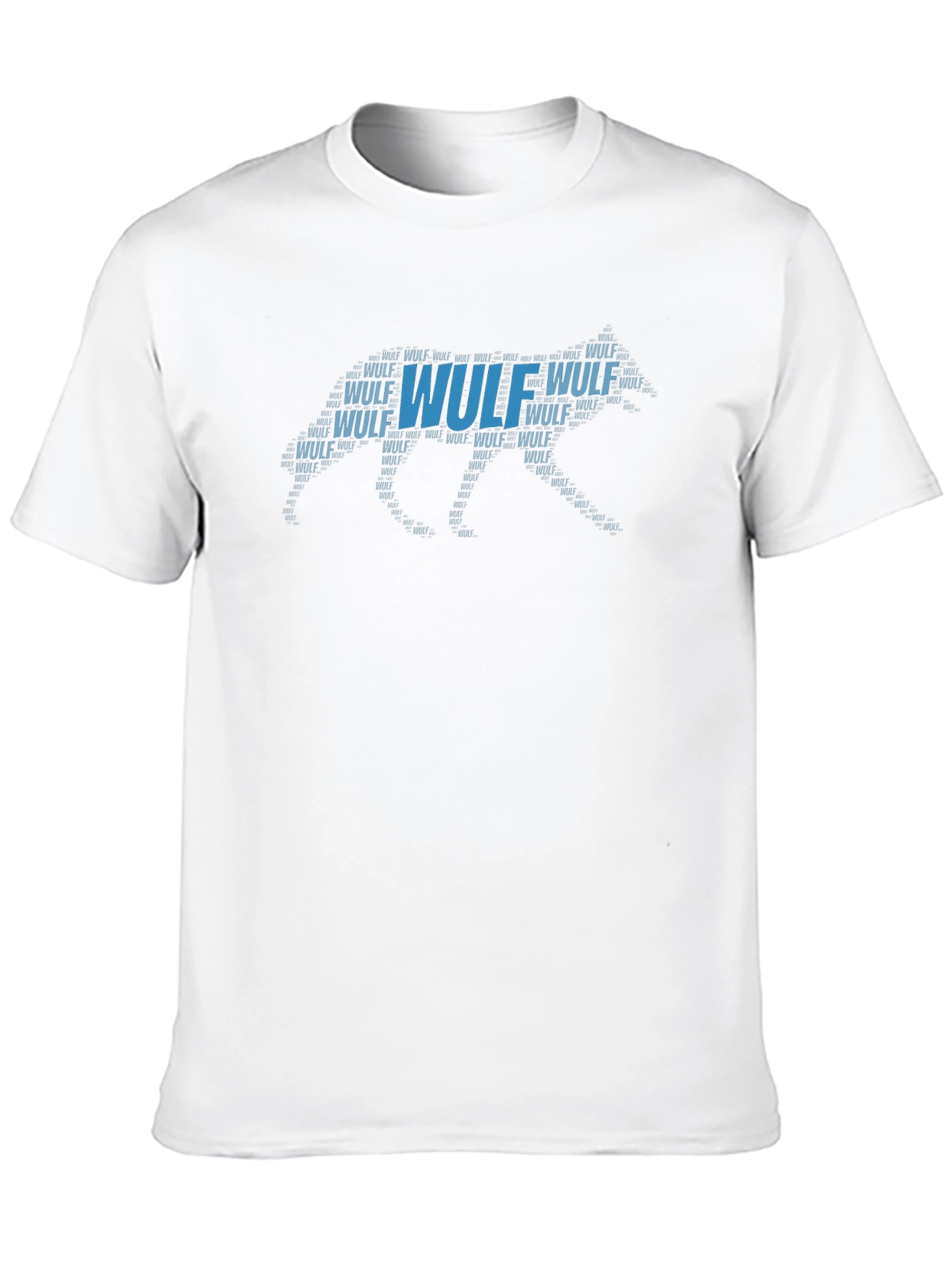 Wulf Typography Graphic Mens T-Shirt