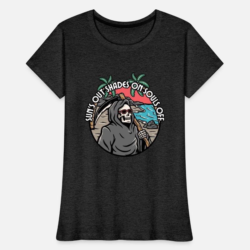 Sun Out Shade On Soul Off Funny Grim Reaper Summer