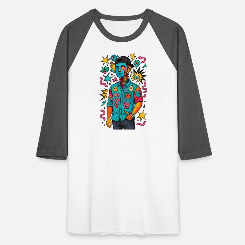 Surreal Pop-Art Portrait with Cartoon Chaos