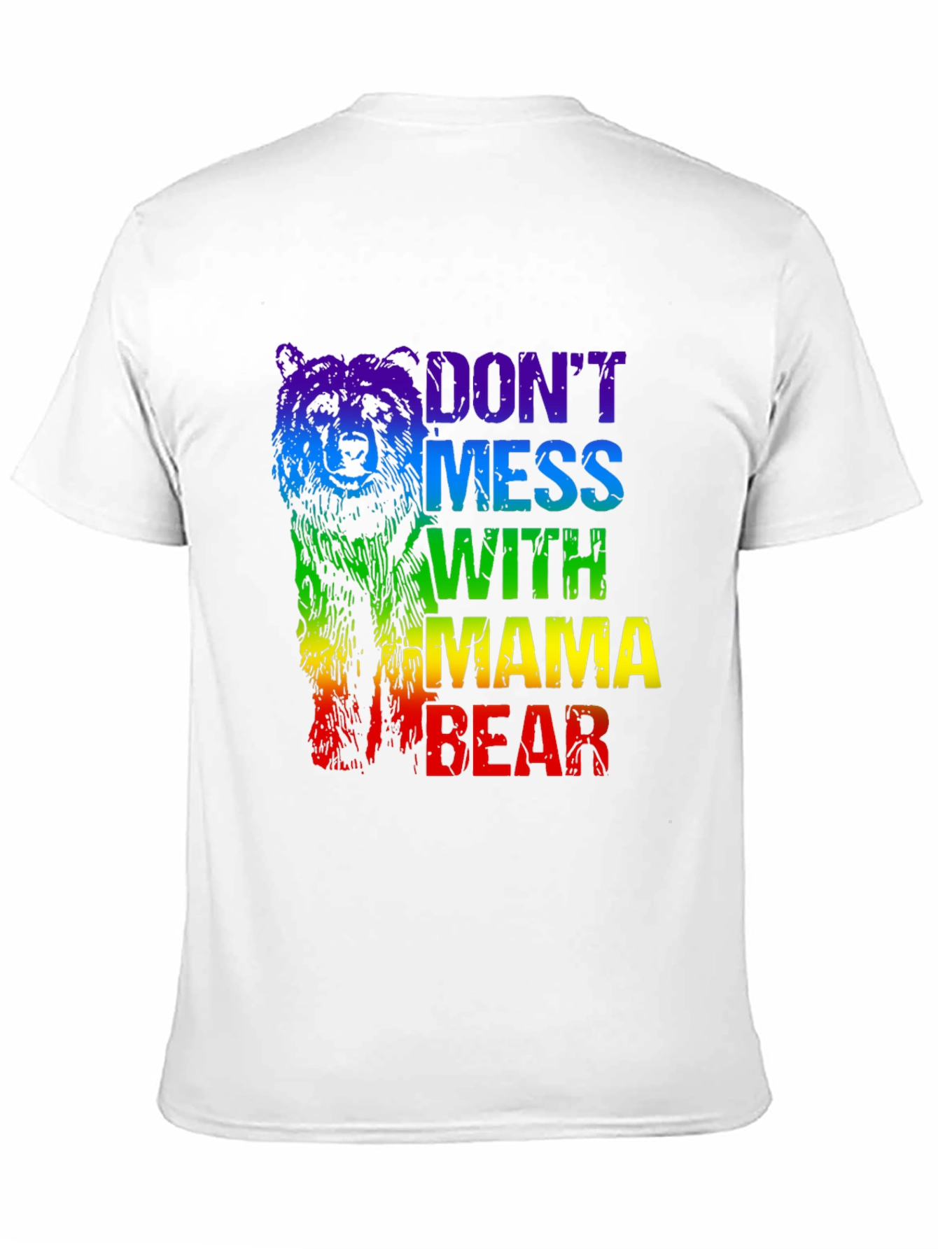 Mama Bear Rainbow Graphic T-Shirt
