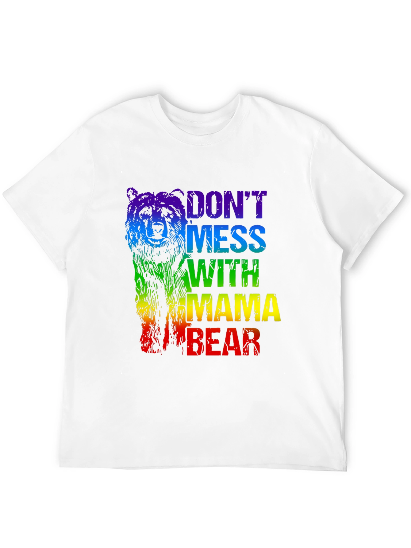 Mama Bear Rainbow Graphic T-Shirt