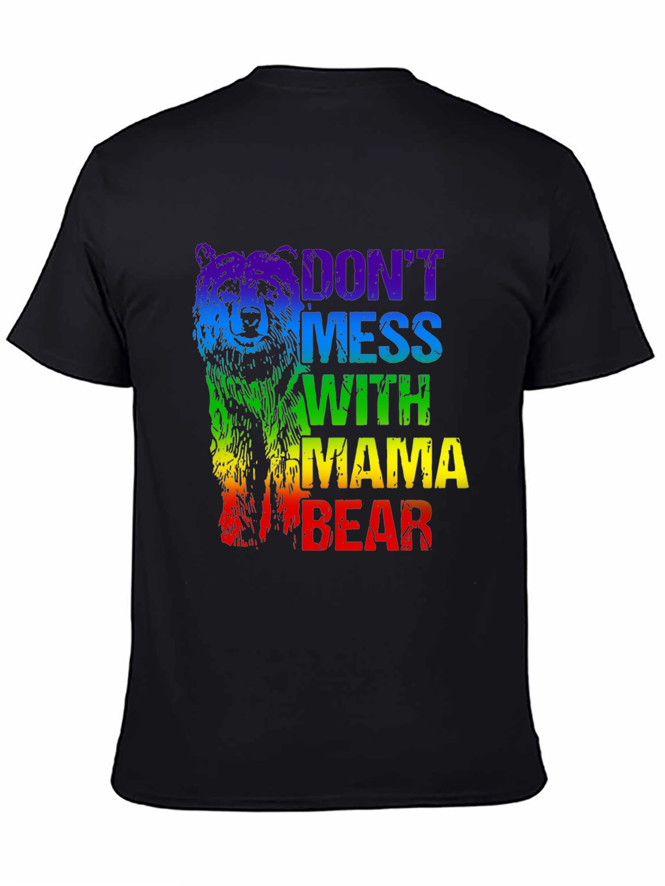 Mama Bear Rainbow Graphic T-Shirt