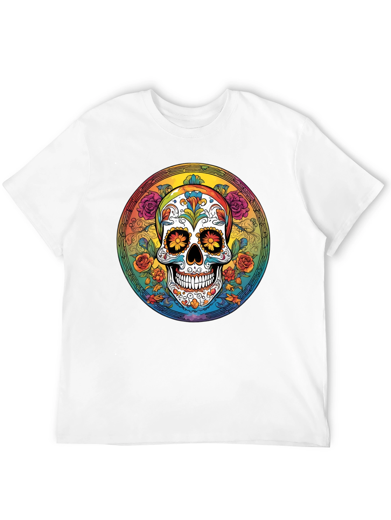 Day of the Dead Skull Graphic Tee