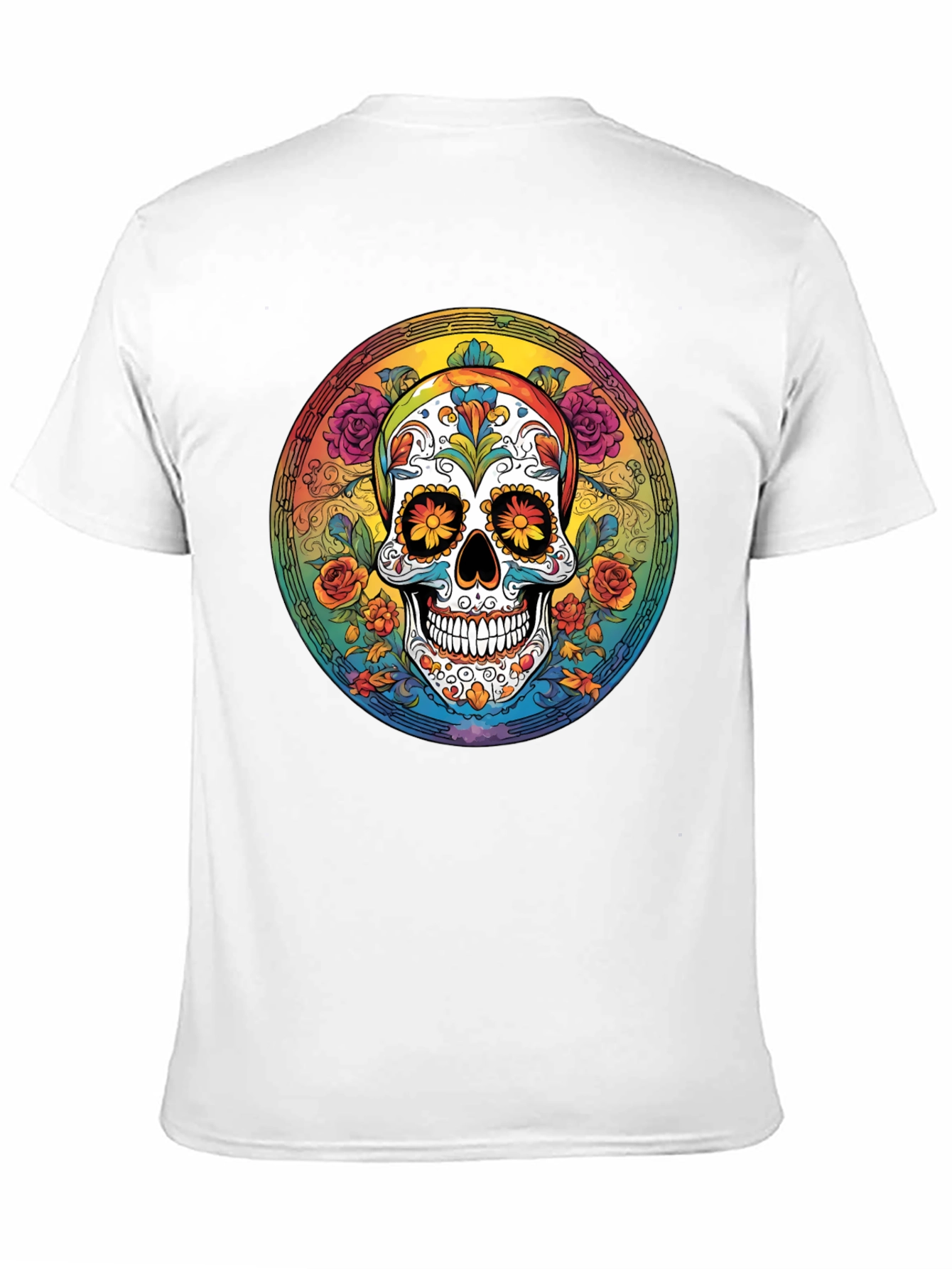 Day of the Dead Skull Graphic Tee