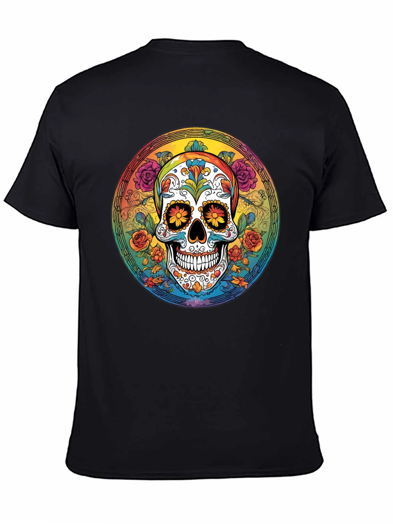 Day of the Dead Skull Graphic Tee