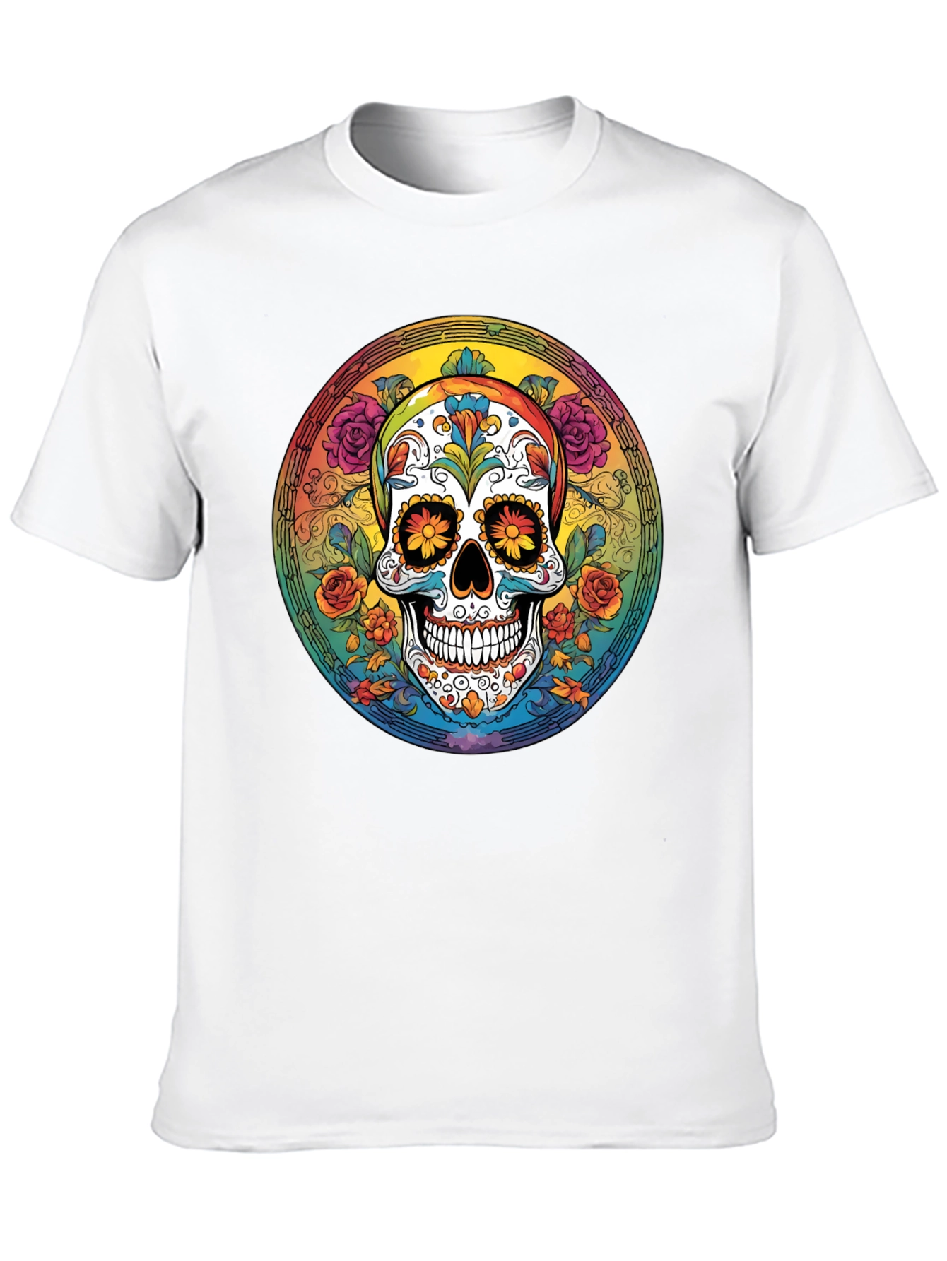 Day of the Dead Skull Graphic Tee
